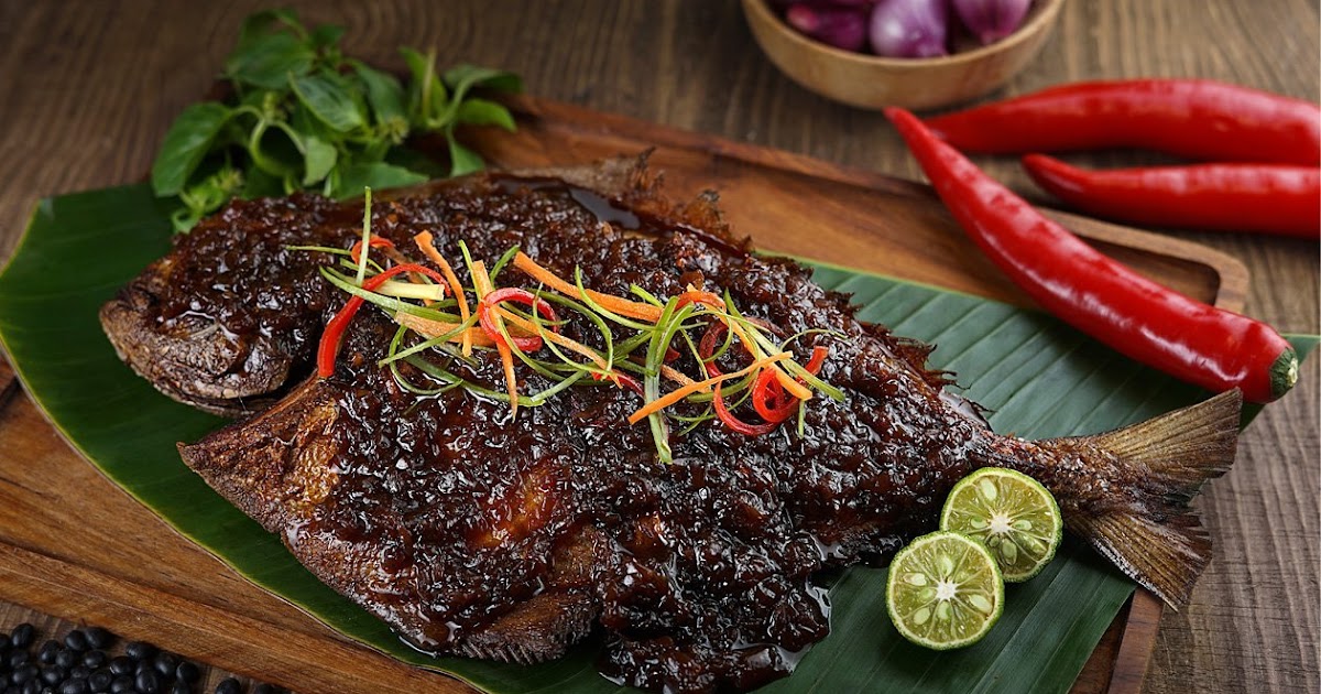 Membuat Menu Masakan ikan Baronang Bakar Yang Lezat Dan