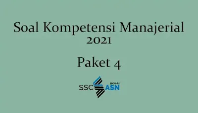 Soal Kompetensi Manajerial 2021 + Kunci Jawaban (Paket 4 )