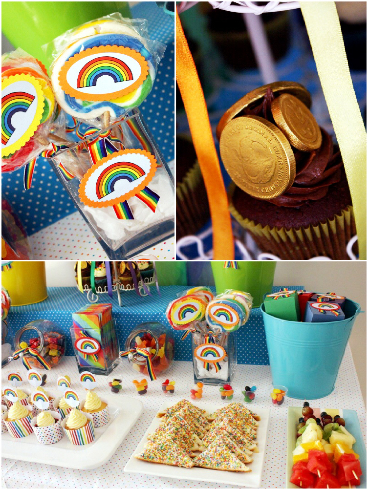 A Colorful Rainbow Party And Diy Desserts Table Party Ideas