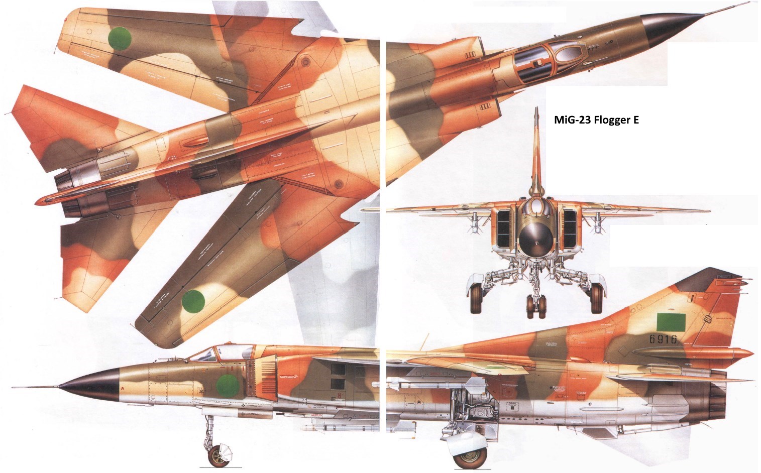 миг-23млд пустынный. фронтовой истребитель миг 23млд.