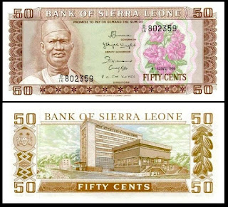 SL3 SIERRA LEONE 50 CENTS UNC 1984