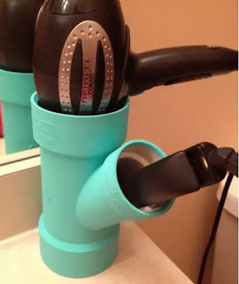 tubos pvc para secador de pelo en el baño