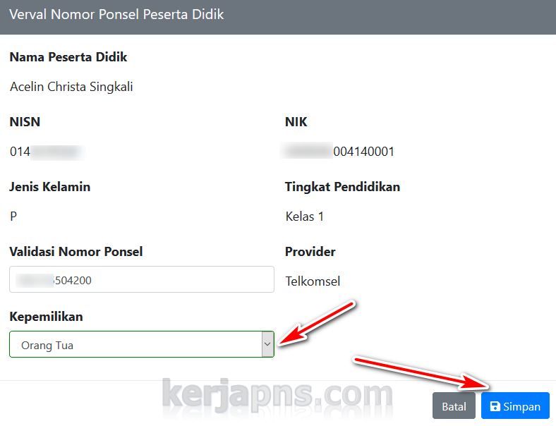 Cara Verval Ponsel Peserta Didik Tahun 2021