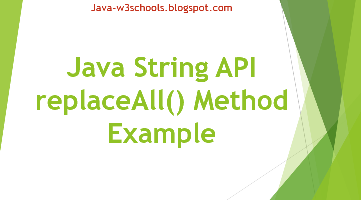 Beispiel Für Eine Java-String-Replaceall-Methode – EOCRFT