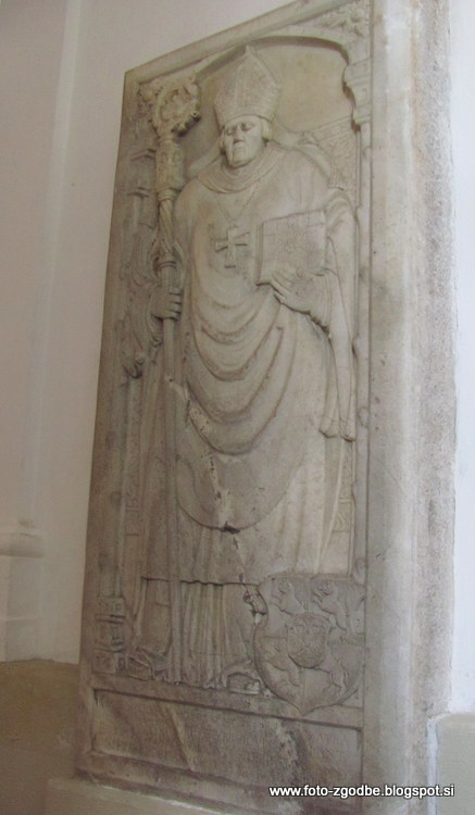 Gornji Grad, katedrala sv. Mohorja in Fortunata, nagrobna plošča Slovenija, Štajerska