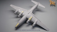 Delta Airlines Douglas DC-6, 1/144  scale model