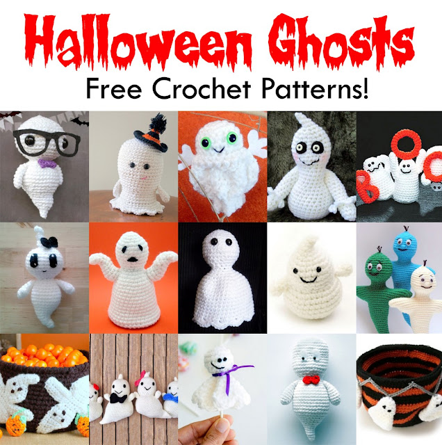 Crochet patterns for Halloween ghosts!
