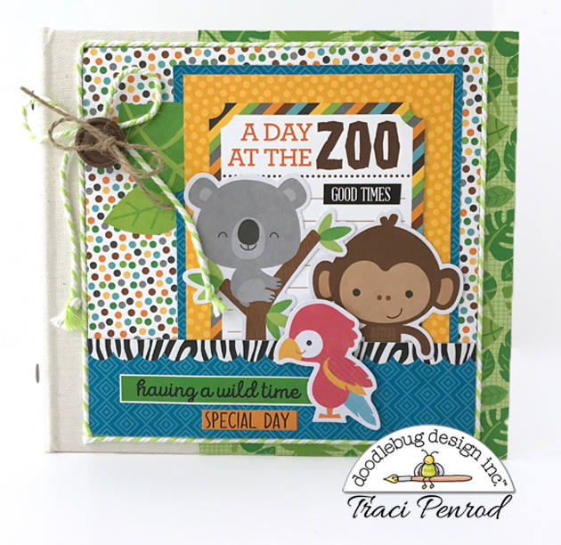 Artsy Albums Scrapbook Album and Page Layout Kits by Traci Penrod Zoo Scrapbook Album Kit
