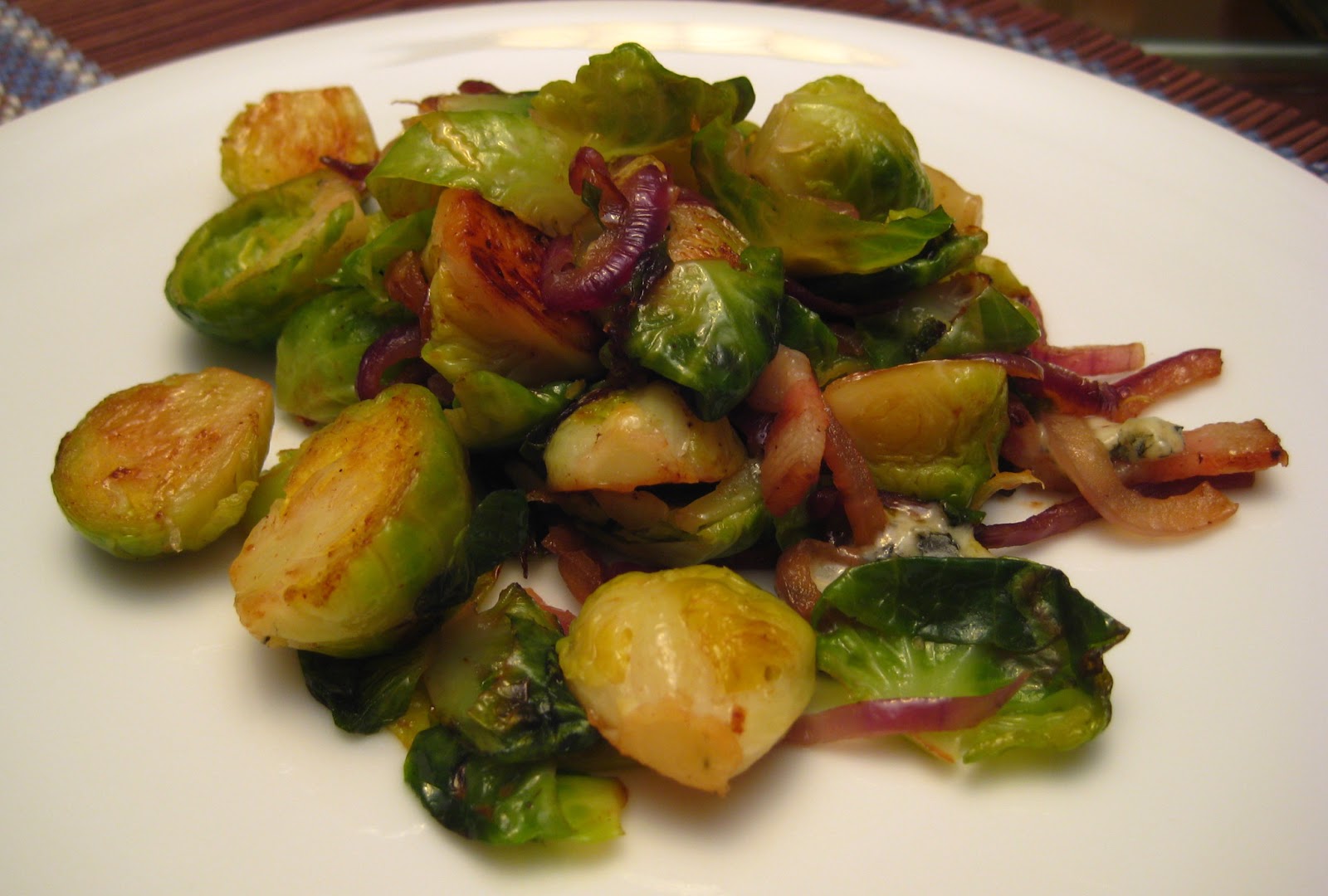 Cook Food. Mostly Plants. Brussels Sprouts with Bacon and Lemon Zest