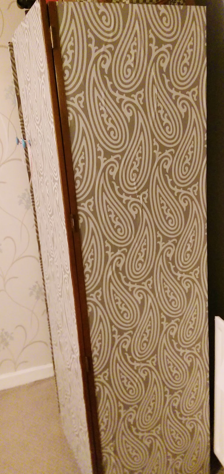 HOW TO UPCYCLE A WARDROBE WITH WALLPAPER A Life With Frills