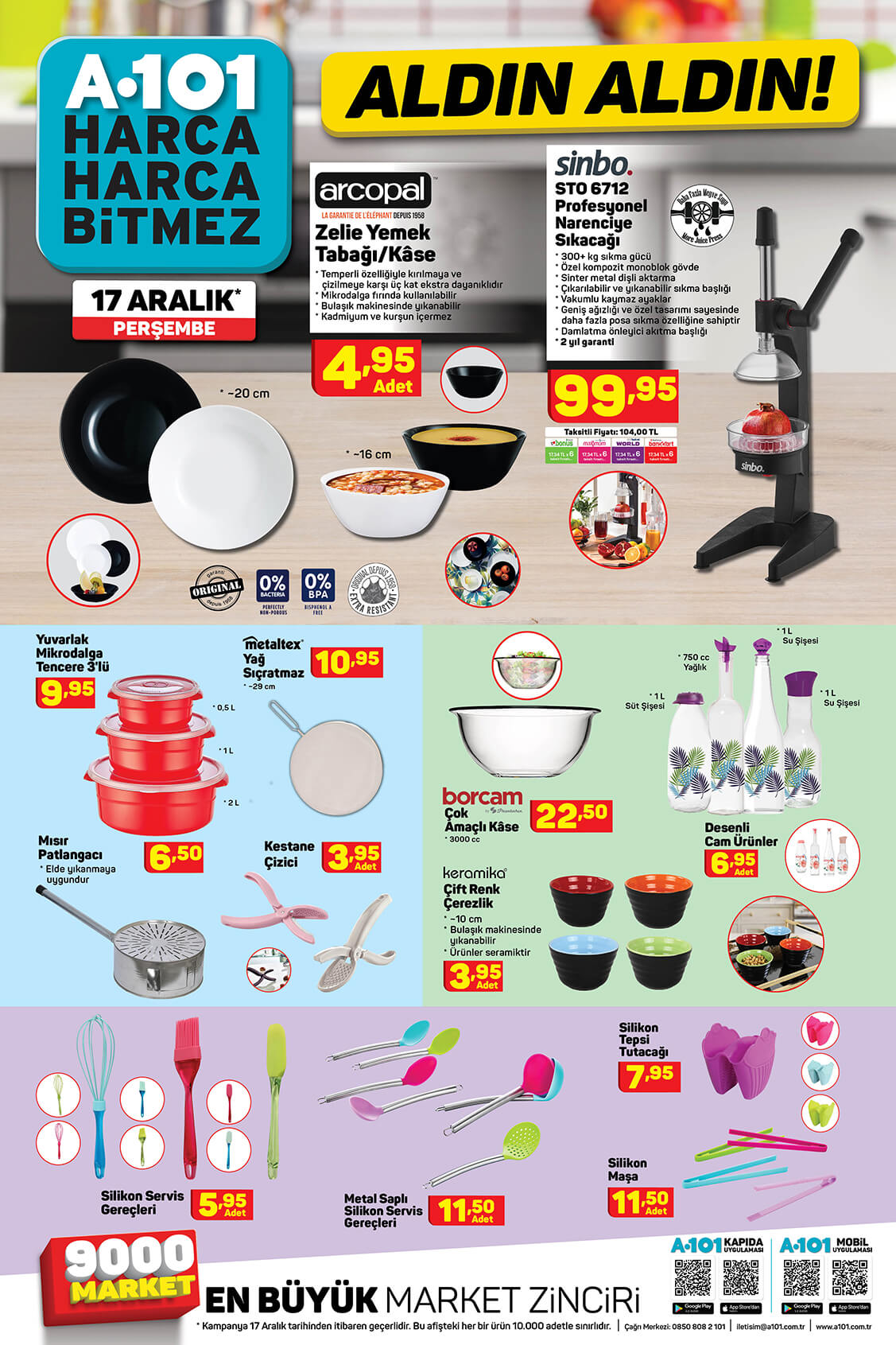 17 Aralık 2020 Perşembe A101 Aldın Aldın Broşürü