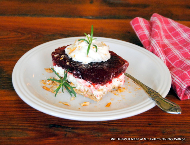 Cranberry-Pretzel Dessert at Miz Helen's Country Cottage