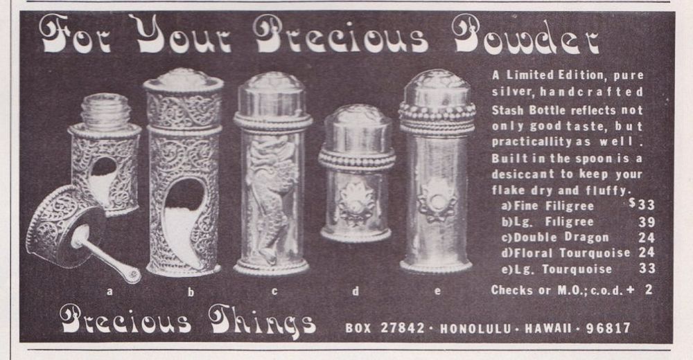 Back when it was normal to advertise cocaine gadgets in magazines  1970 1980 - 68