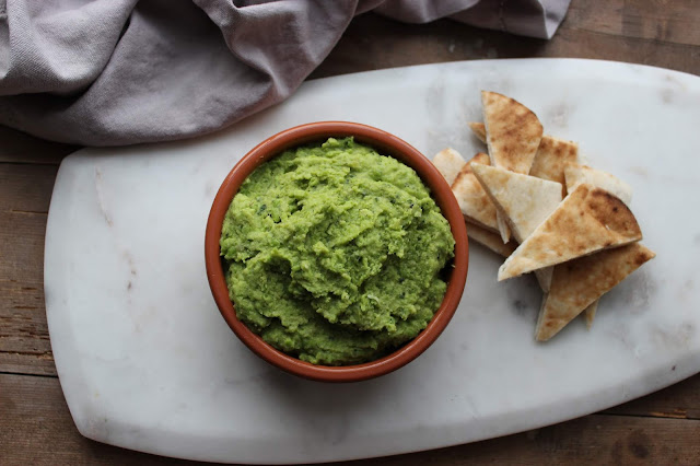 pea and mint butter bean dip