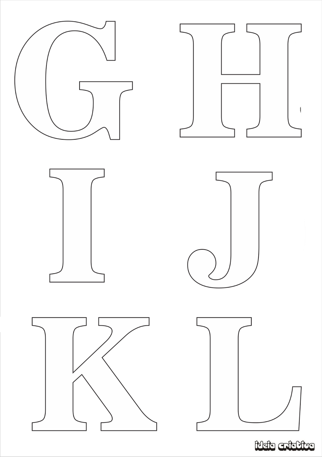 Molde de letras para imprimir alfabeto completo fonte vazada
