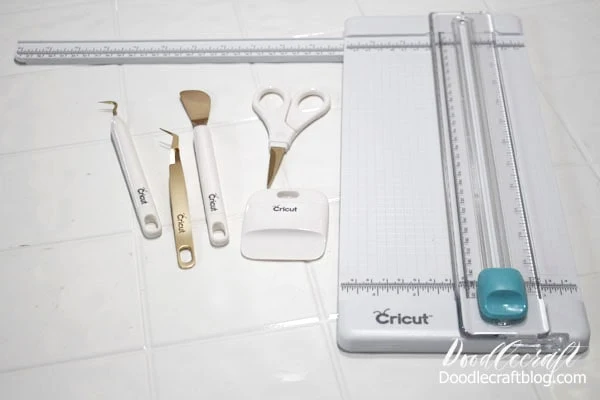 7: Cricut Hand Tools   Pretty much every vinyl (vinyl, iron-on, infusible ink...) will need the tool set, it's just the best!     The trimmer is fantastic! The little scissors are so helpful.    The scraper is great for more than crafting...but sometimes cleaning too! I love these tools.     Some of the Cricut Explore Air 2 machines come with the basic tools...but the trimmer is super nice.