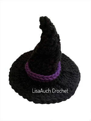 Free Halloween Crochet Pattern for a Mini Witches Hat