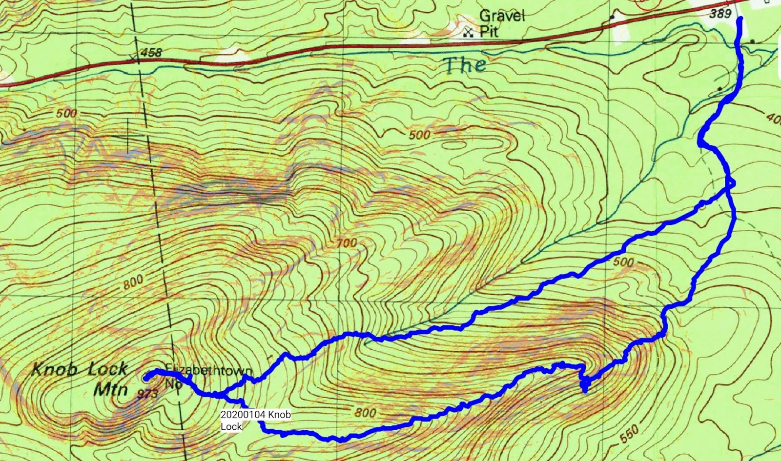 Off on Adventure Knob Lock Mountain Giant Mountain Wilderness 1/4/2020