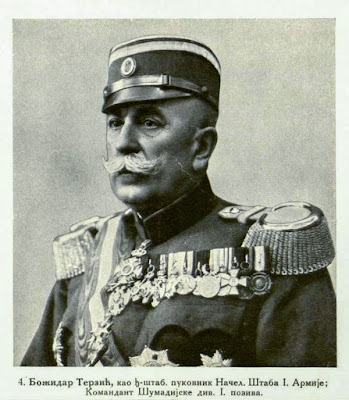 Bozidar Terzić as General Staff Colonel Chief of the General Staff of the 1st Army, Commandant of the Šumadija Division I