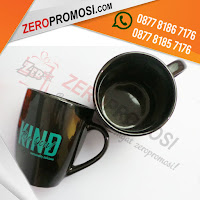 Souvenir Mug Keramik Hitam, Mug Standar Keramik full hitam Murah, Mug hitam Standar sablon, Mug keramik cetak logo, mug promosi murah, Mug keramik custom murah