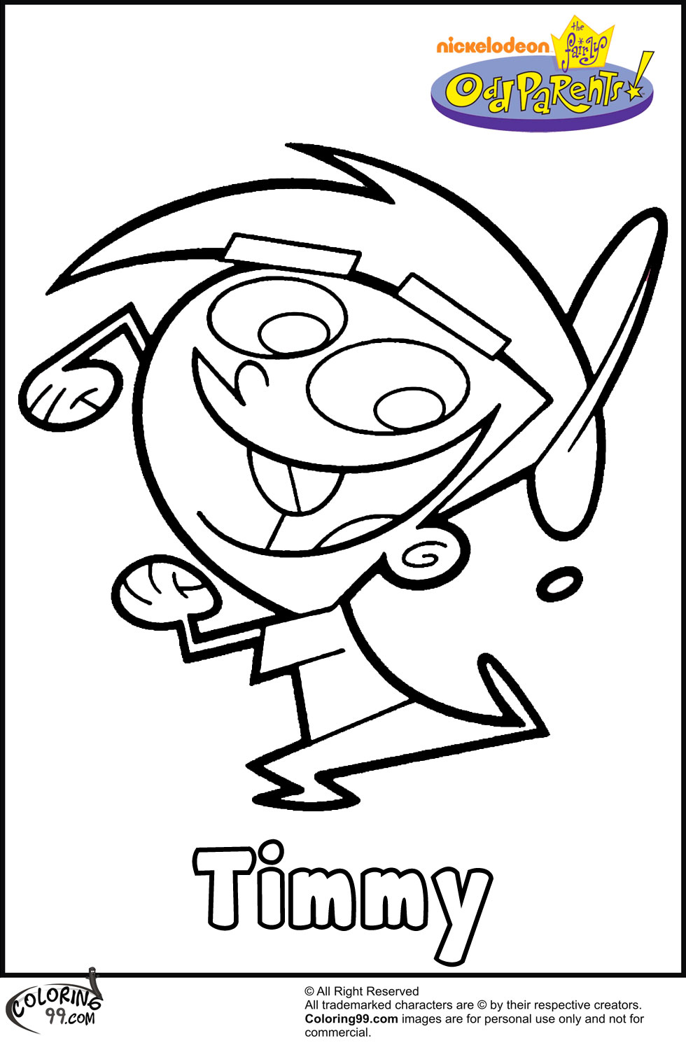 fairy oddparents coloring pages - photo #11