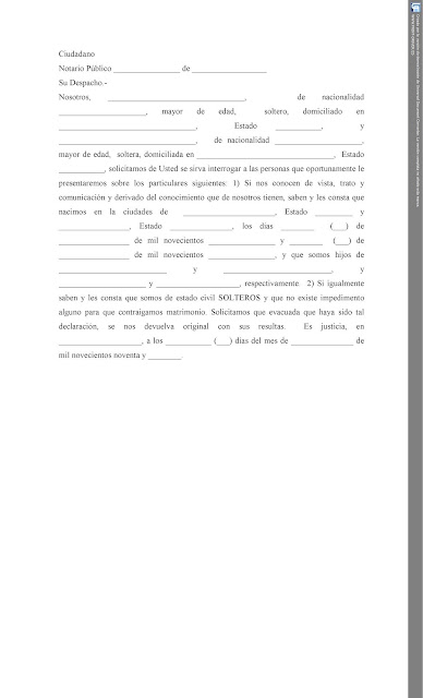 Carta De Solteria Venezuela Recipes Blog E