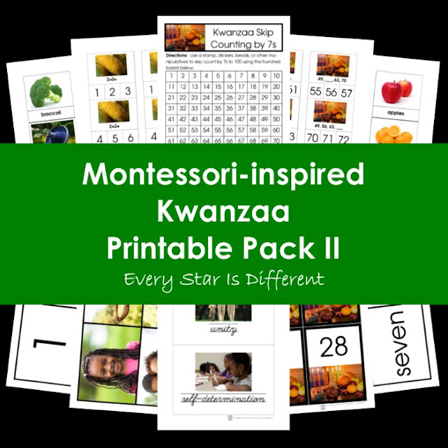 Montessori-inspired Kwanzaa Printable Pack II