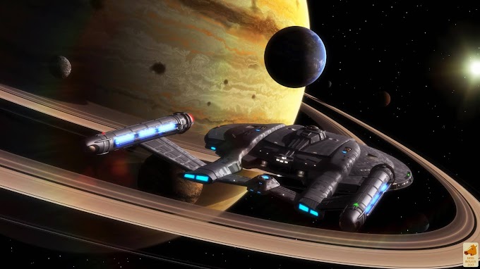 Enterprise NX-01 Orbiting Around the Planet