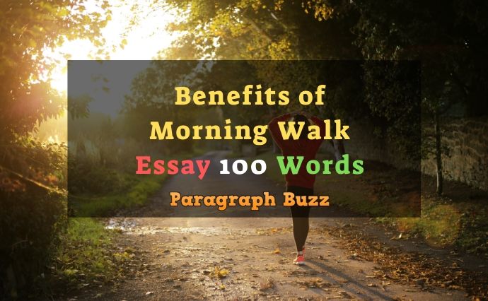 write a speech on the topic benefits of morning walk