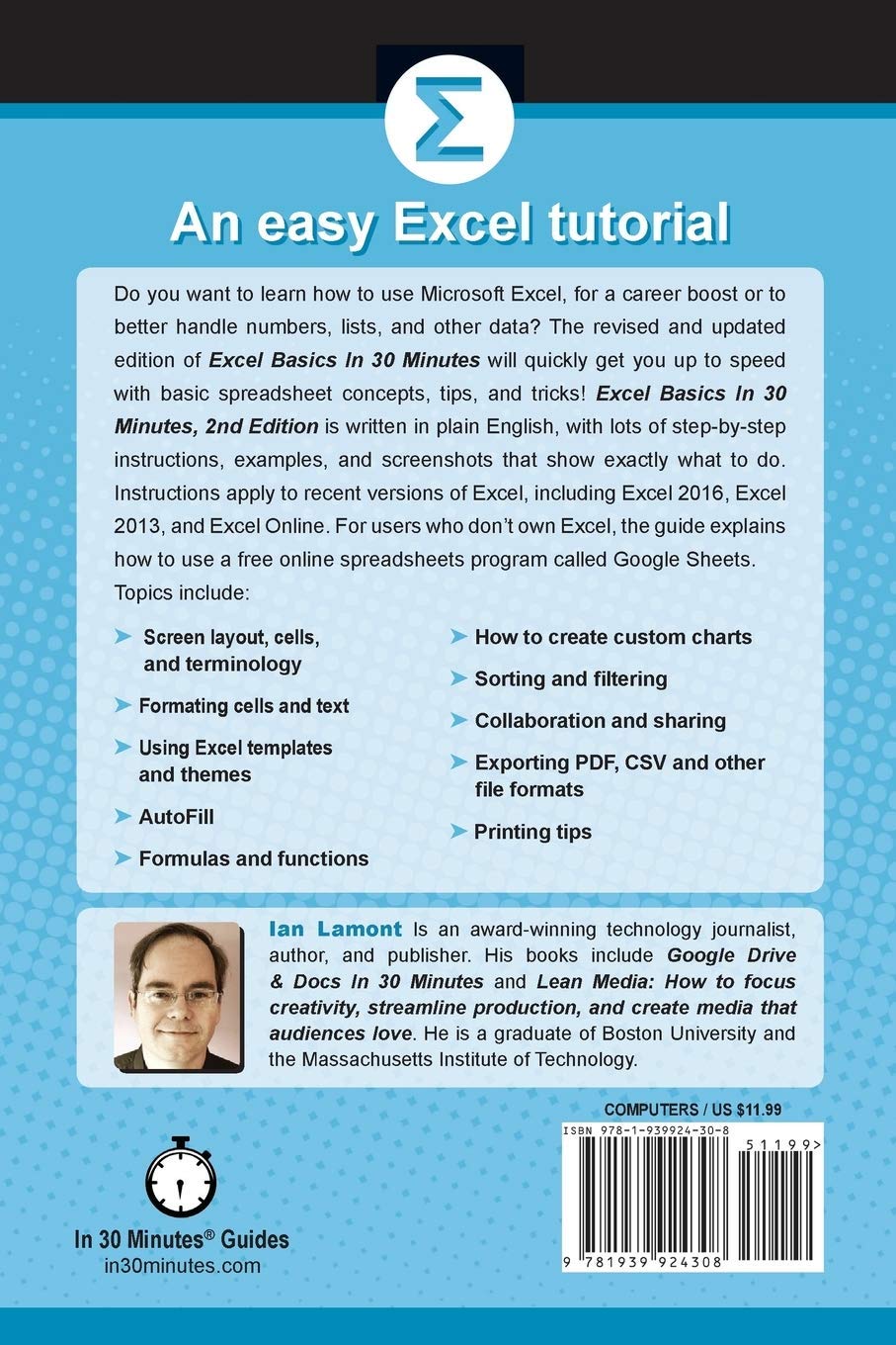 Excel Basics In 30 Minutes (2nd Edition): The quick guide to Microsoft
