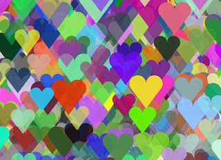 Fondos de pantalla de corazones de colores para descargar gratis