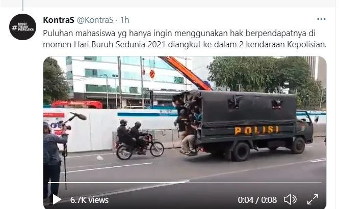 Sejumlah-Mahasiswa-Aksi-Hari-Buruh-May-Day-Diangkut-Polisi-KontraS-Aneh-bin-Ajaib