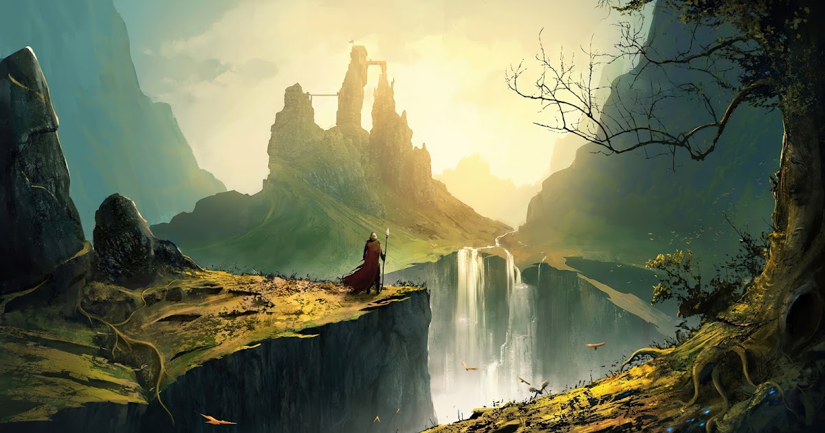 Fantasy Art Wizard Kingdom Wallpaper