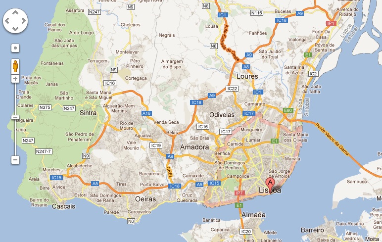 Lissabon Karta | Karta