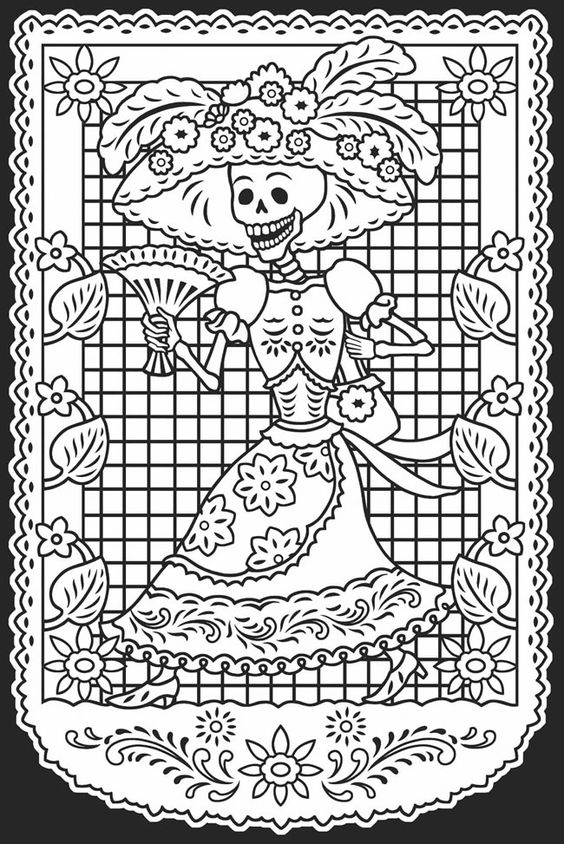 CATRINAS SIMULANDO PAPEL PICADO todo para tu clase CATRINAS SIMULANDO PAPEL PICADO todo para tu clase