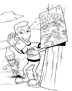 Krafty Kidz Center: Jimmy Neutron Coloring Pages