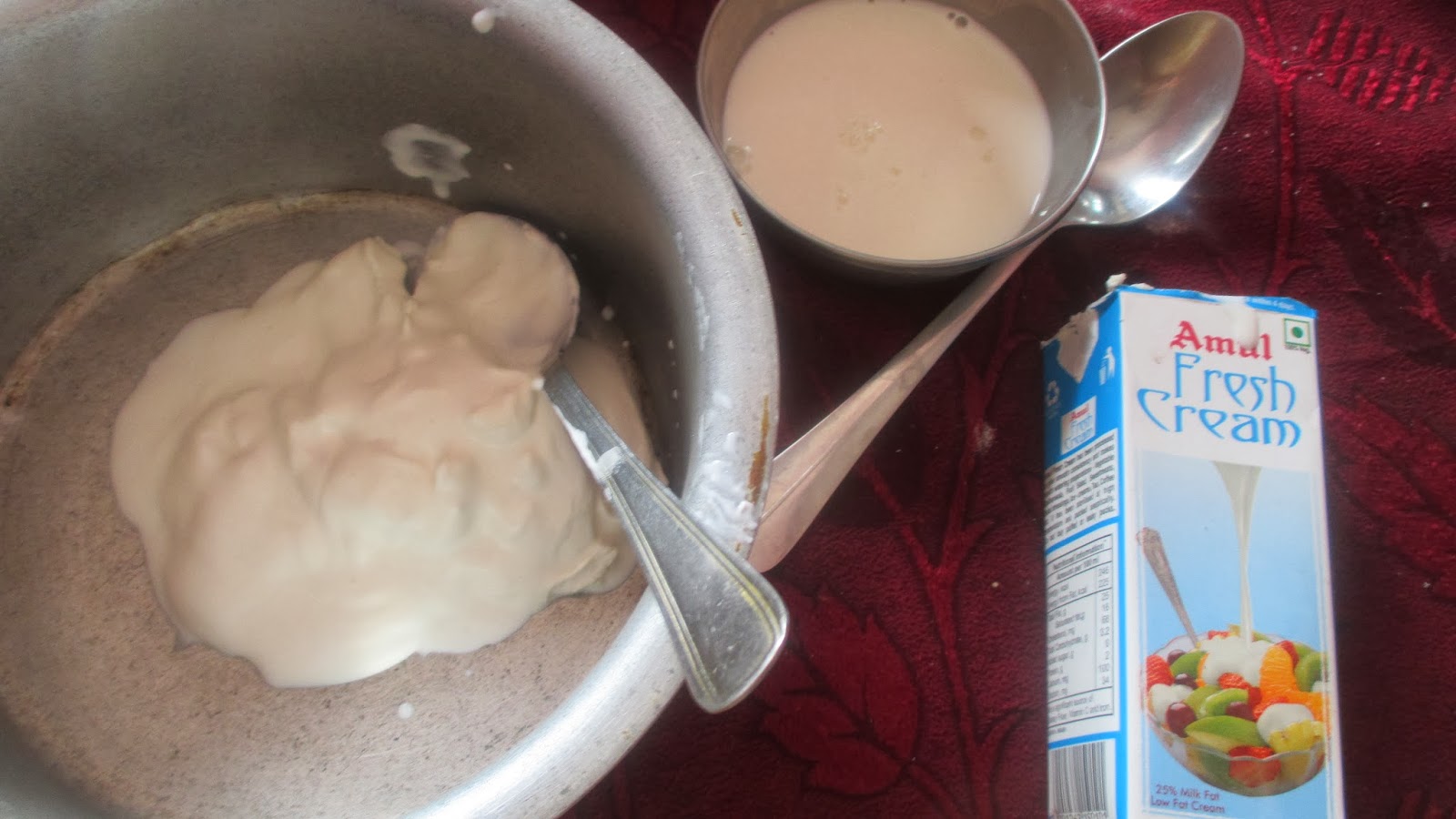 Cook with Arthy shama Whipped cream From Amul tetrapack