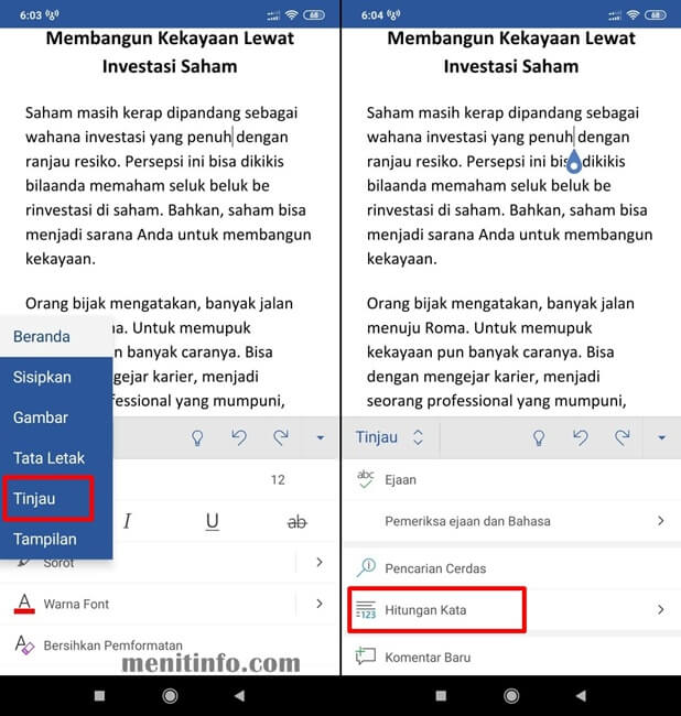 Cara Menghitung Jumlah Kata Di Microsoft Word Menit Info