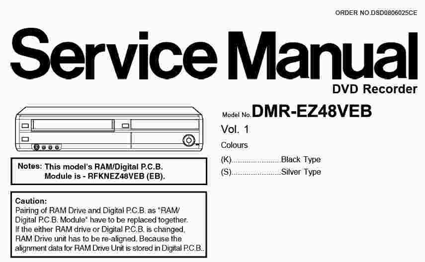 Panasonic DMR-EZ48 Service Manual - Wiring Diagram Service Manual PDF