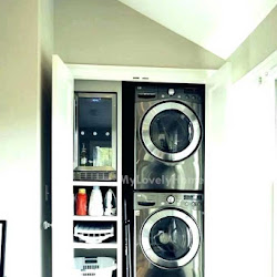 Stackable Washer And Dryer Cabinet Washing Machine Placement