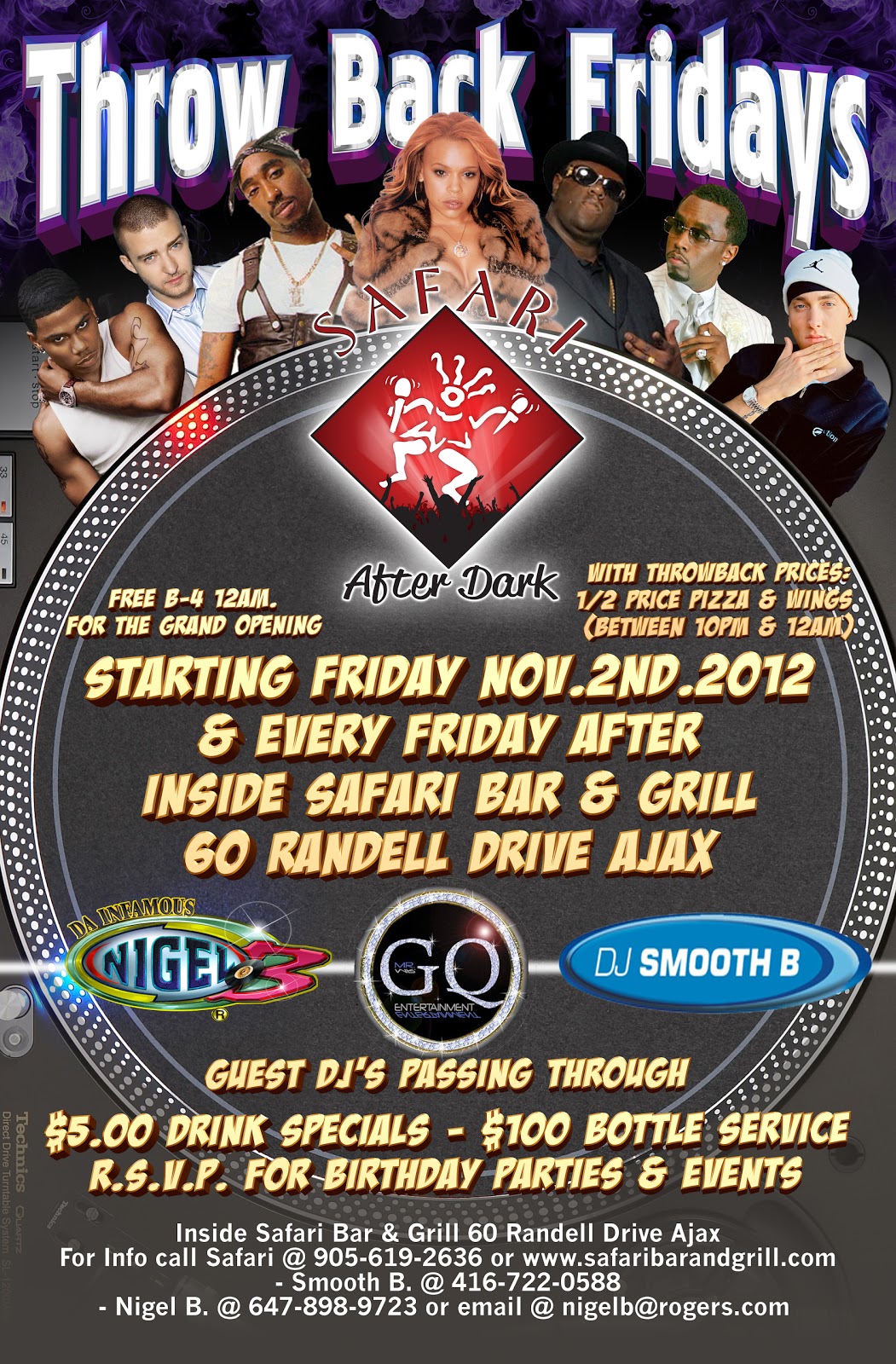 C.A. Confidential Launch of Throw Back Fridays Safari Bar & Grill