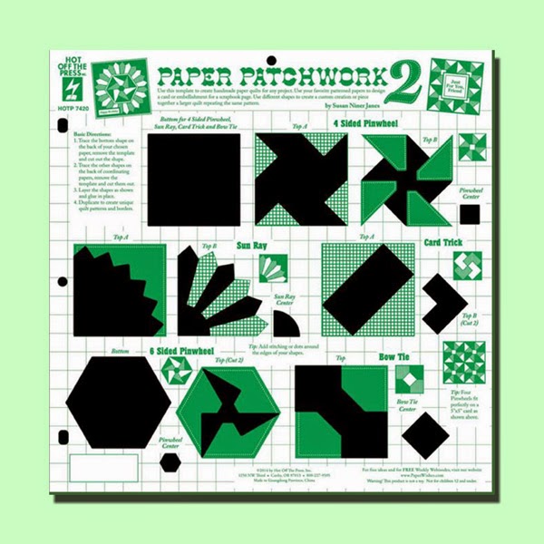 The Papercraft Post: Paper Patchwork Basket: Rounded Square