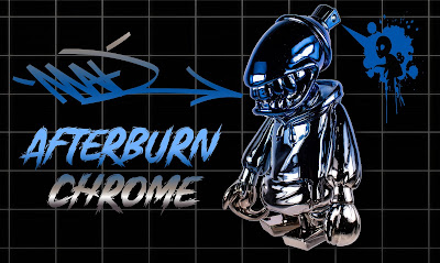 ComplexLand 2.0 Exclusive Afterburn Chrome Mad Spraycan Mutant Vinyl Figure by MAD x Martian Toys
