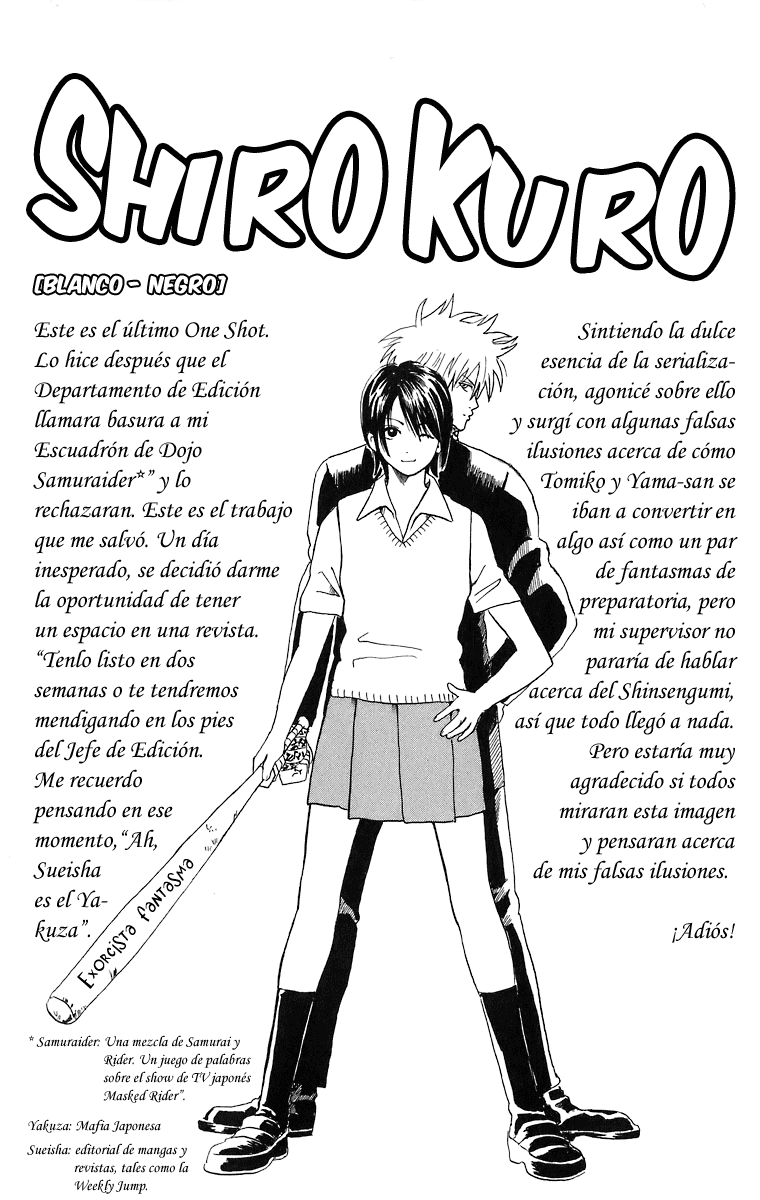 Hideaki Sorachi OneShots Alma Plateada