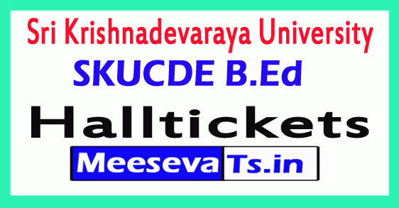 Sri Krishnadevaraya University B.Ed (ODLS) Hall Tickets