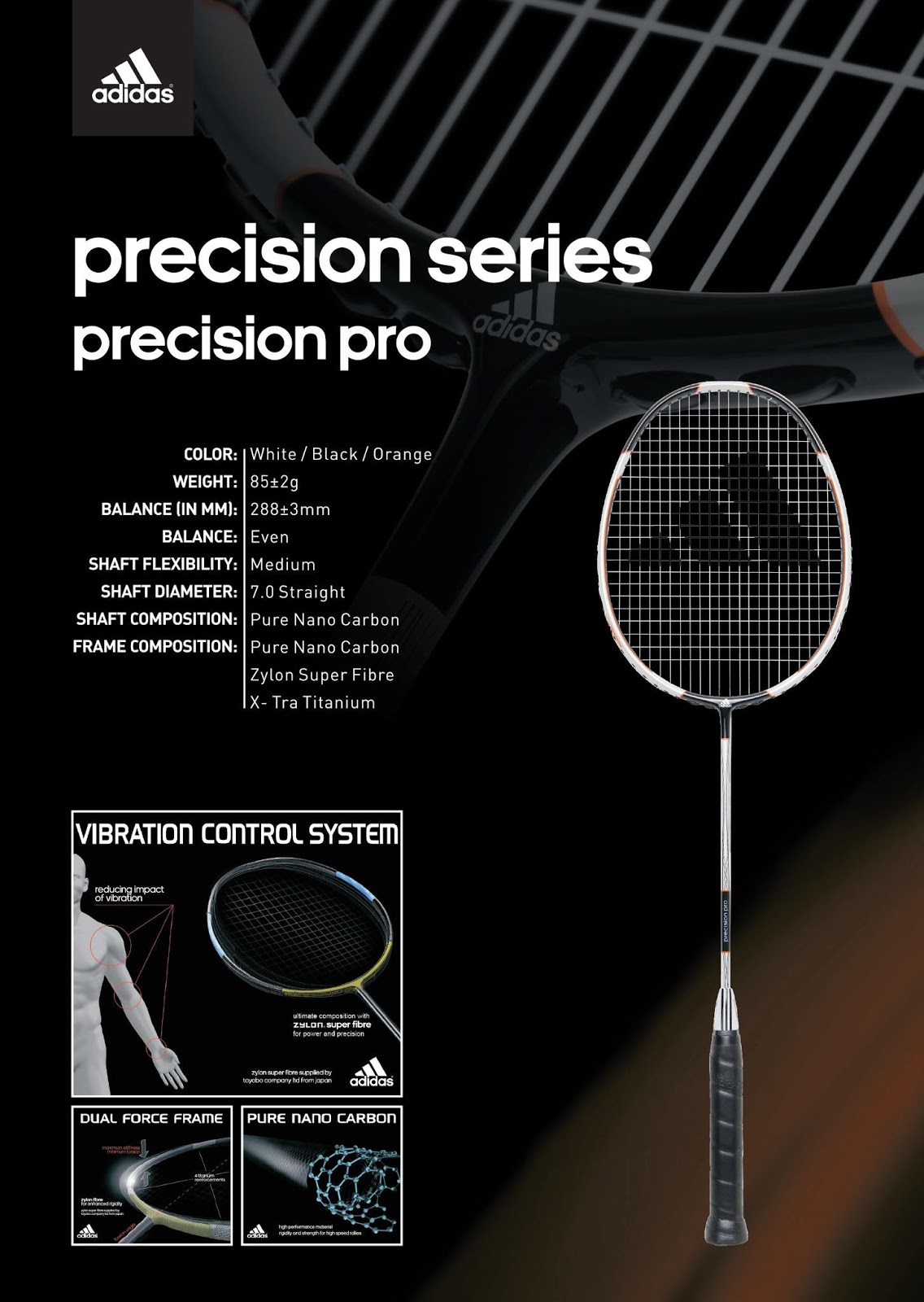 adidas badminton equipment