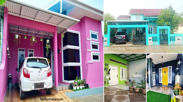 7 Warna Cat Dinding Luar Rumah yang Cerah Tahun Ini ~ HelloShabby.com
