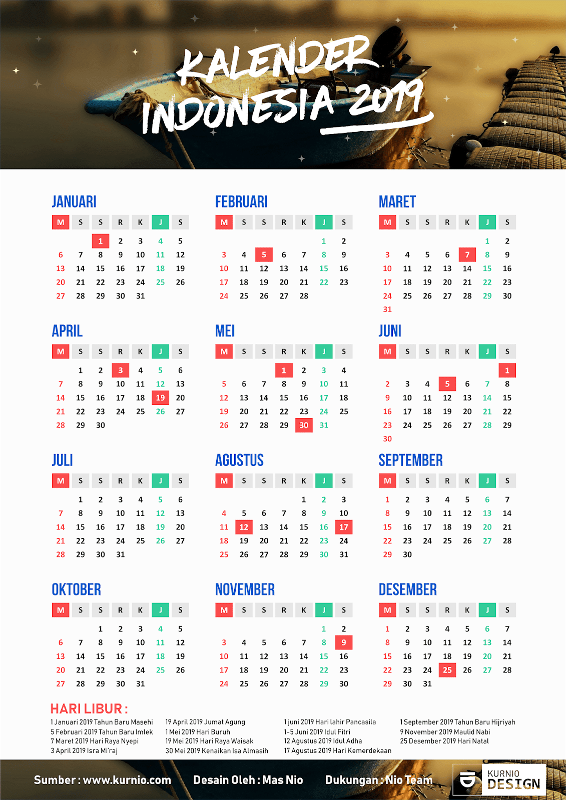 Download kalender 2019 indonesia - amelalol