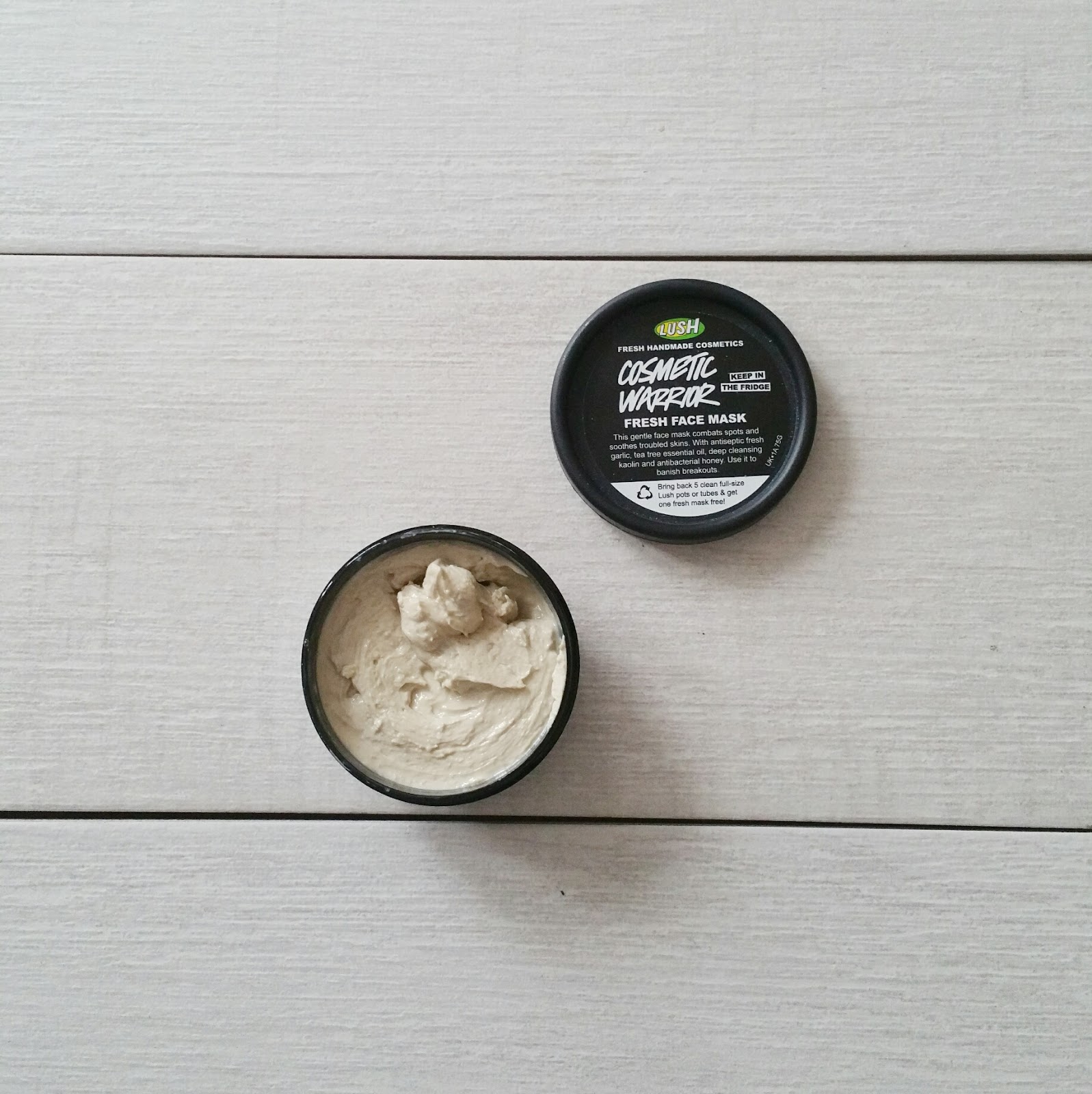 Lush Cosmetic Warrior Fresh Face Mask YAY or NAY? — Bump And Beyond