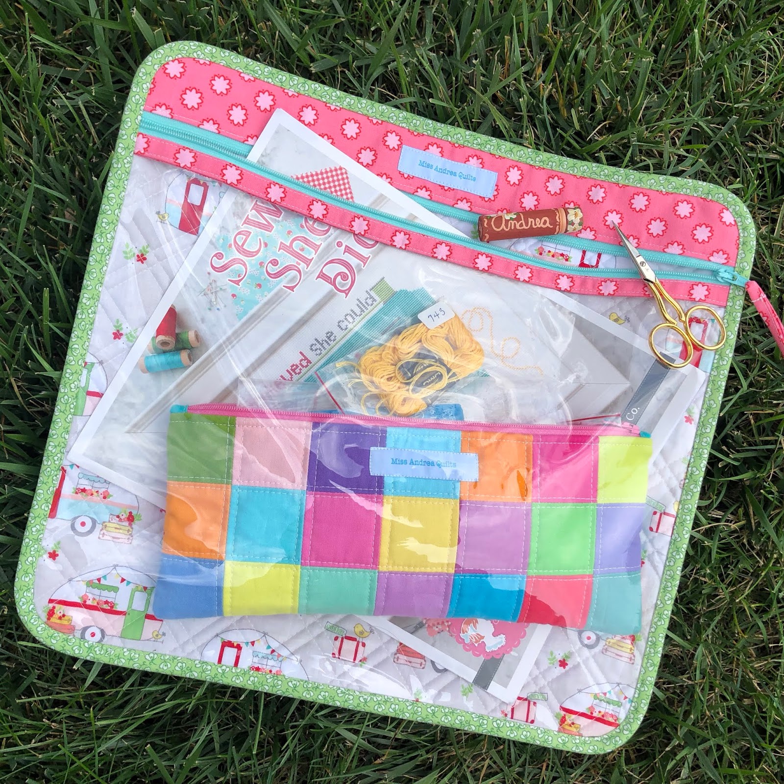 Miss Andrea Quilts: Cross Stitch Project Bag